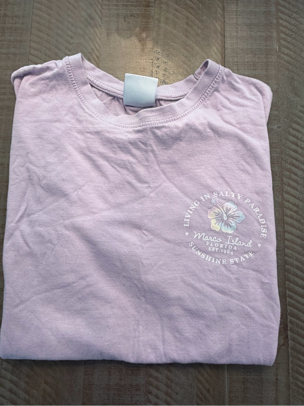 Women’s Short Sleeve Graphic Tee in Lavender - Marco Island